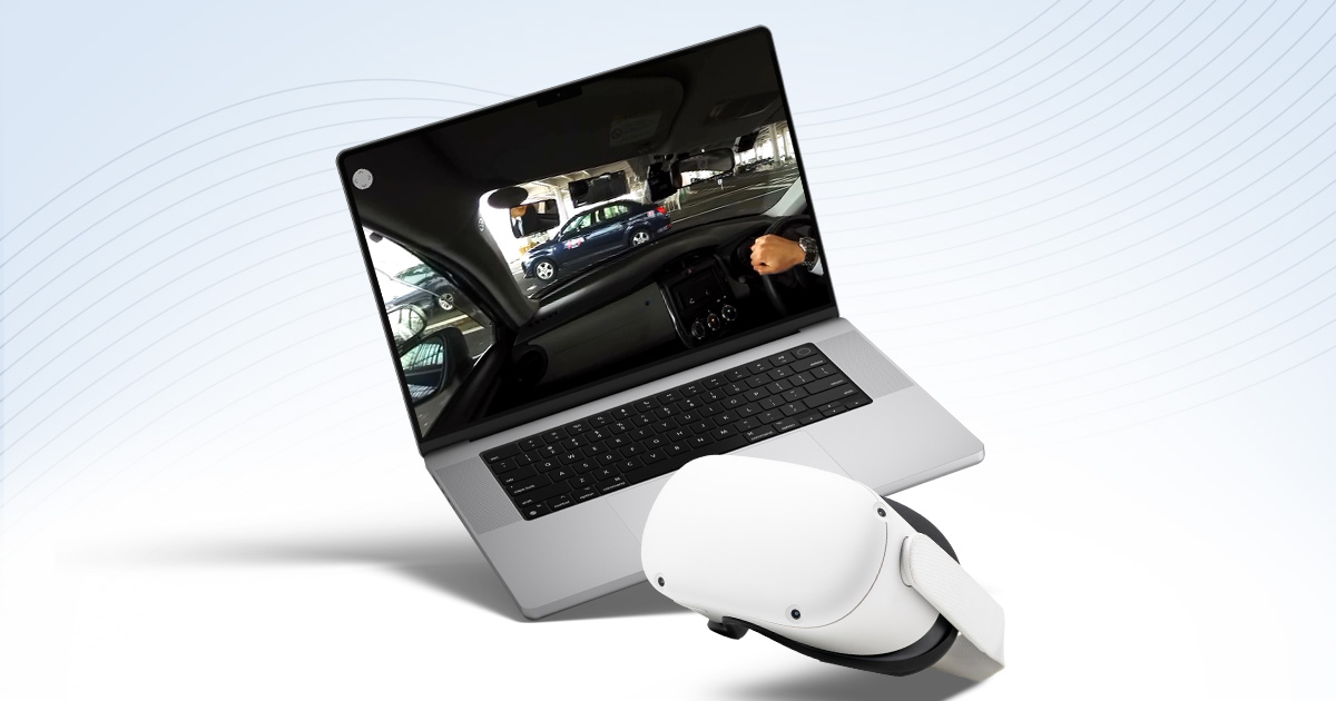 VR・360°自動車教習体験